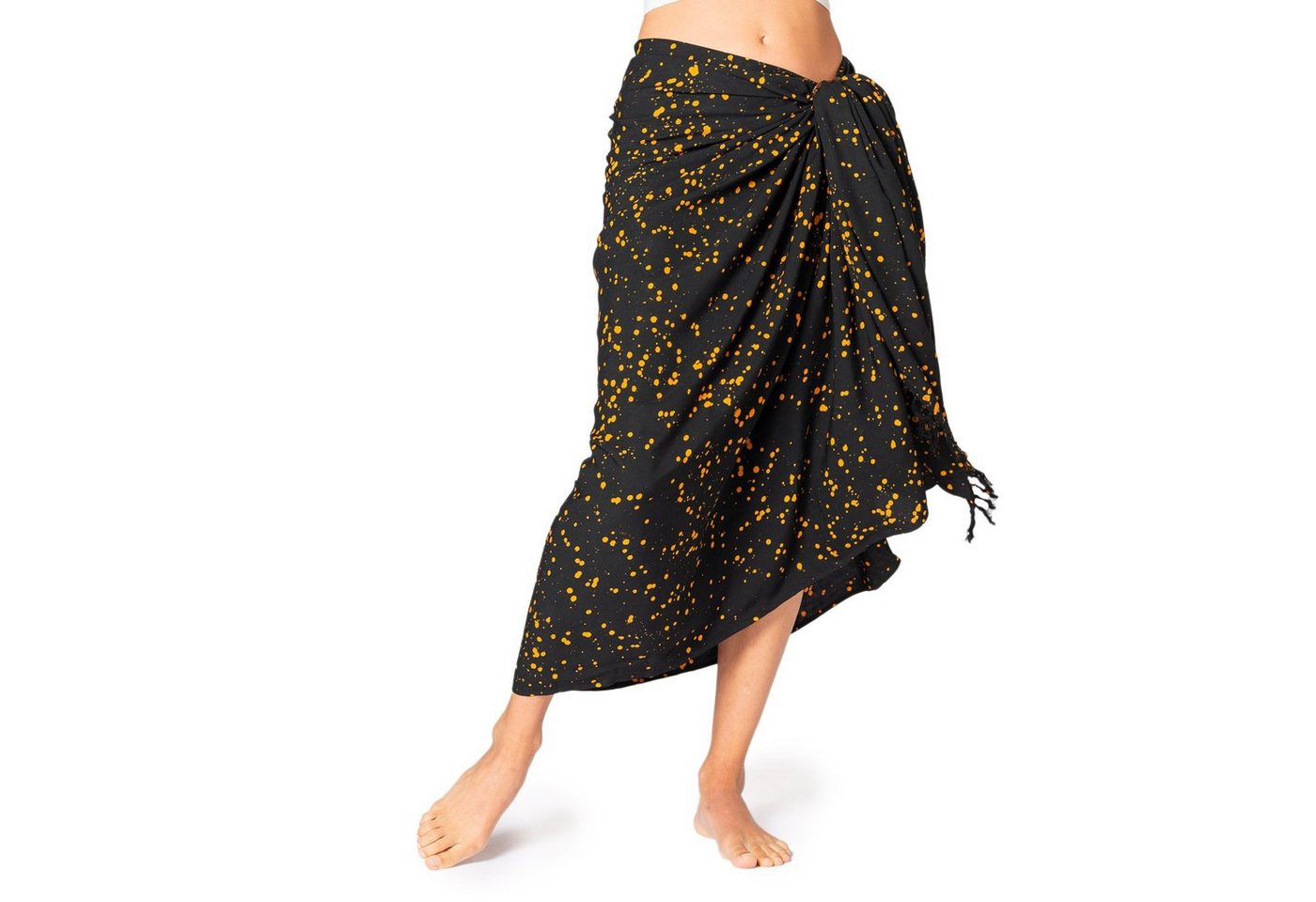 PANASIAM Pareo Sarong Starlit Wachsbatik aus hochwertiger Viskose Strandtuch, Strandkleid Bikini Cover-up Tuch für den Strand Schultertuch Halstuch von PANASIAM