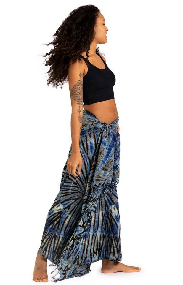 PANASIAM Pareo Sarong TieDye Design aus leichter Viskose Strandtuch Wrap, Strandkleid Bikini Cover-up Tuch für den Strand Schultertuch Halstuch von PANASIAM