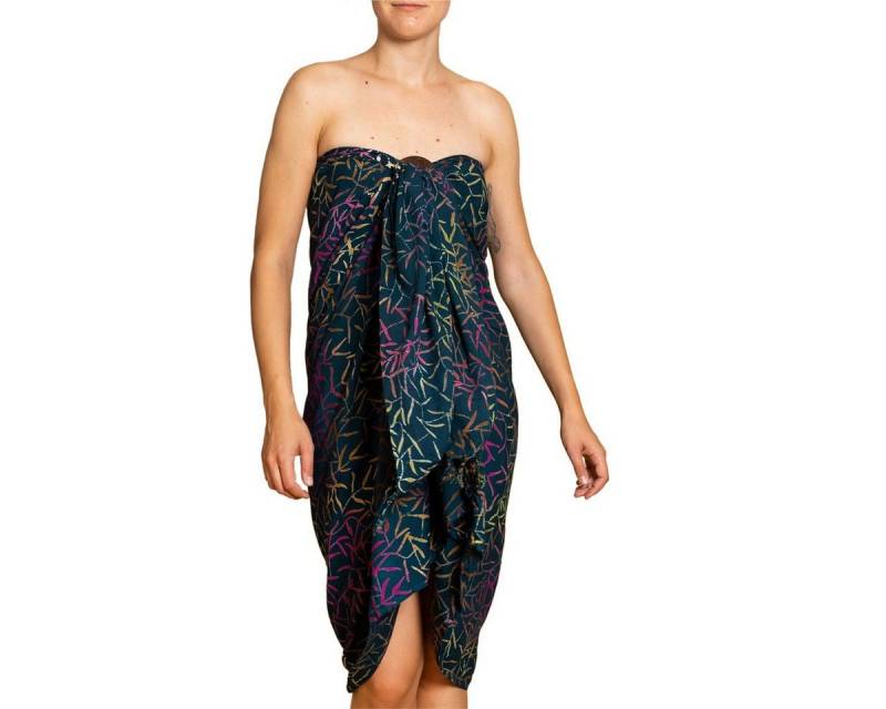 PANASIAM Pareo Sarong Wachsbatik dunkle Designs aus hochwertiger Viskose Strandtuch, Strandkleid Bikini Cover-up Tuch für den Strand Schultertuch Halstuch von PANASIAM