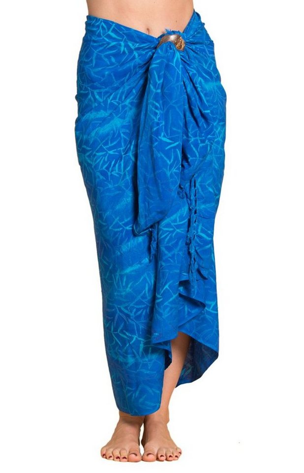 PANASIAM Pareo Sarong Wachsbatik auch in großen Größen als Strandtuch oder, Strandkleid tragbar Bikini Cover-up Tuch für den Strand Wrap Überwurf von PANASIAM