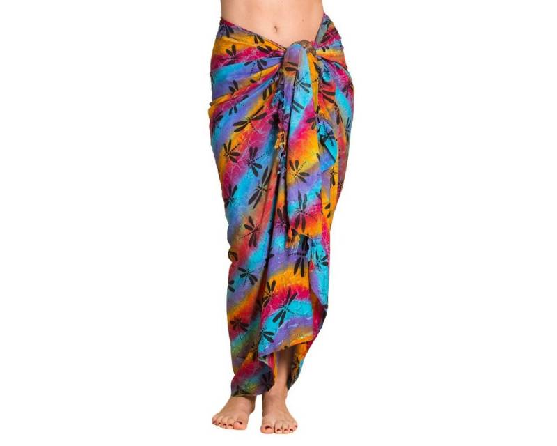 PANASIAM Pareo Sarong Wachsbatik auch in großen Größen als Strandtuch oder, Strandkleid tragbar Bikini Cover-up Tuch für den Strand Wrap Überwurf von PANASIAM