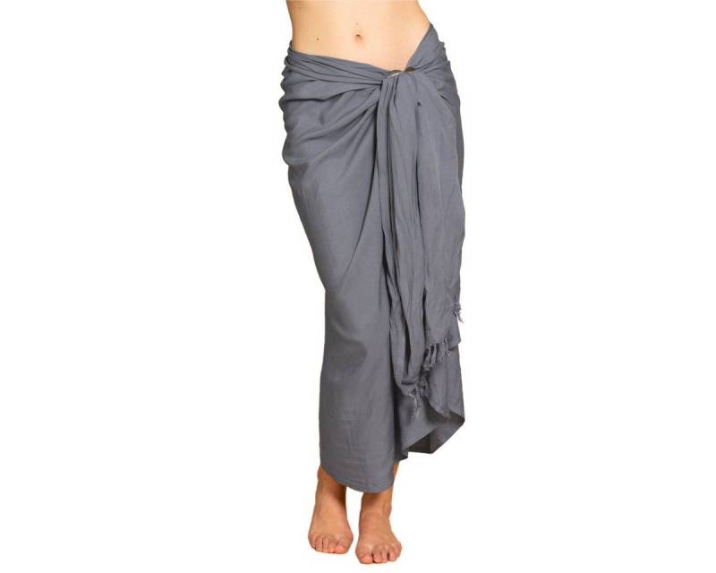 PANASIAM Pareo Sarong einfarbig in 2 Größen als Strandtuch Strandkleid Strandrock, oder Bikini Cover-up Tuch für den Strand Schultertuch Schal Halstuch von PANASIAM