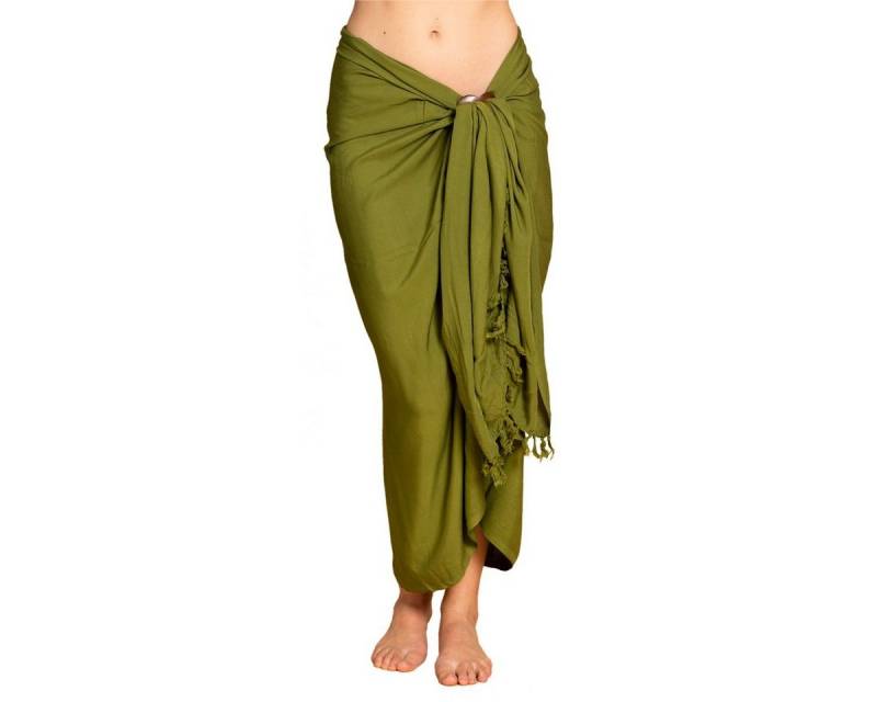 PANASIAM Pareo Sarong einfarbig in 2 Größen als Strandtuch Strandkleid Strandrock, oder Bikini Cover-up Tuch für den Strand Schultertuch Schal Halstuch von PANASIAM