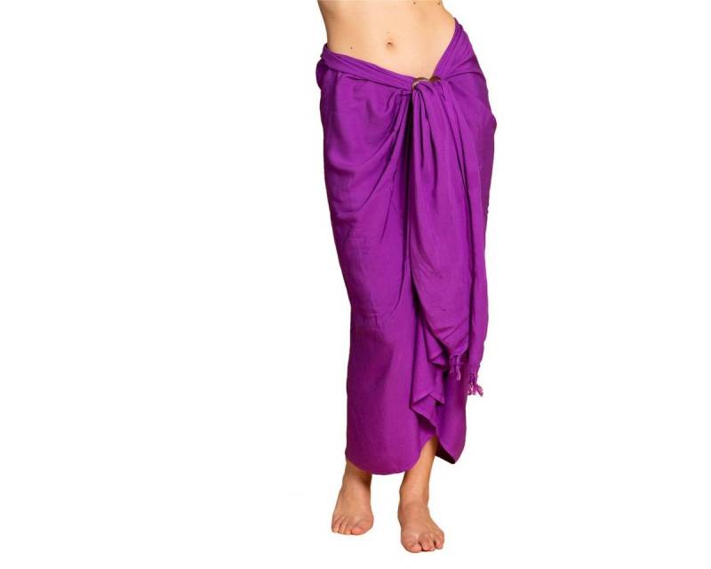 PANASIAM Pareo Sarong einfarbig in 2 Größen als Strandtuch Strandkleid Strandrock, oder Bikini Cover-up Tuch für den Strand Schultertuch Schal Halstuch von PANASIAM