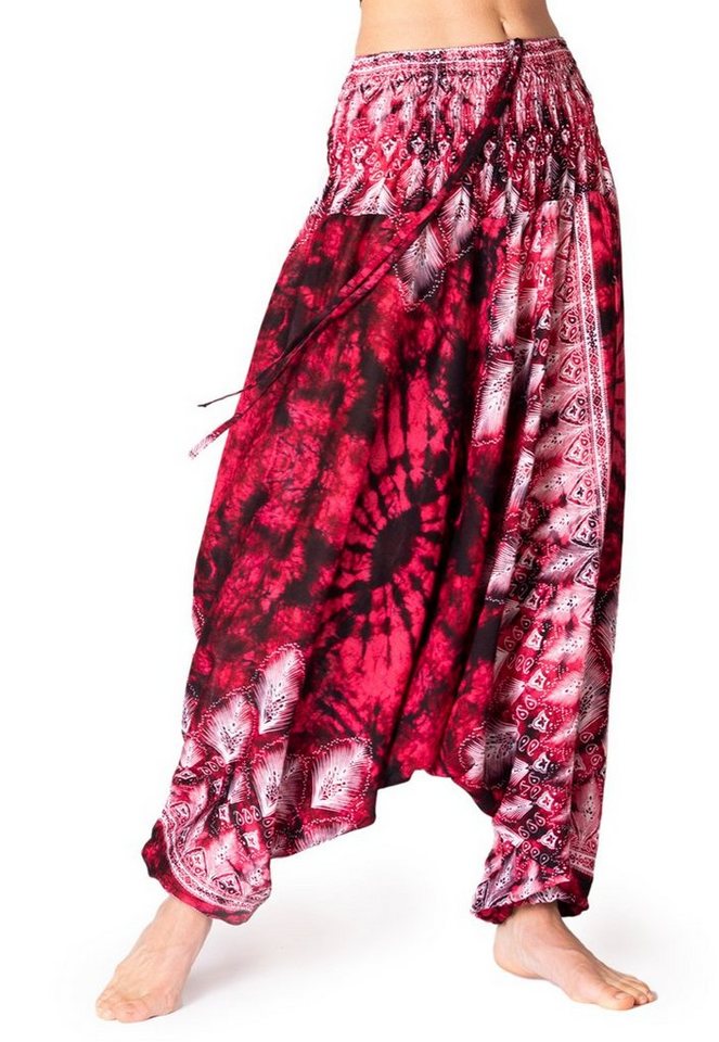 PANASIAM Pumphose Aladinhose Batik Optik Haremshose aus 100% natürlicher Viskose farbenfrohe Freizeithose bequeme Sommerhose Pumphose Pluderhose PANASIAM Pumphose Aladinhose Batik Optik Haremshose aus 100% natürlicher Viskose farbenfrohe Freizeithose bequeme Sommerhose Pumphose Pluderhose von PANASIAM