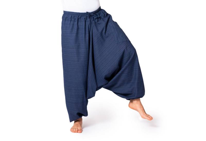 PANASIAM Pumphose Aladinhose Lini Haremshose aus 100% Baumwolle grob gewebt Pumphose für Damen bequeme Freizeithose Pluderhose von PANASIAM