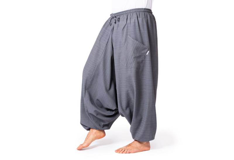 PANASIAM Pumphose Aladinhose Lini Haremshose aus 100% Baumwolle grob gewebt Pumphose für Damen bequeme Freizeithose Pluderhose von PANASIAM