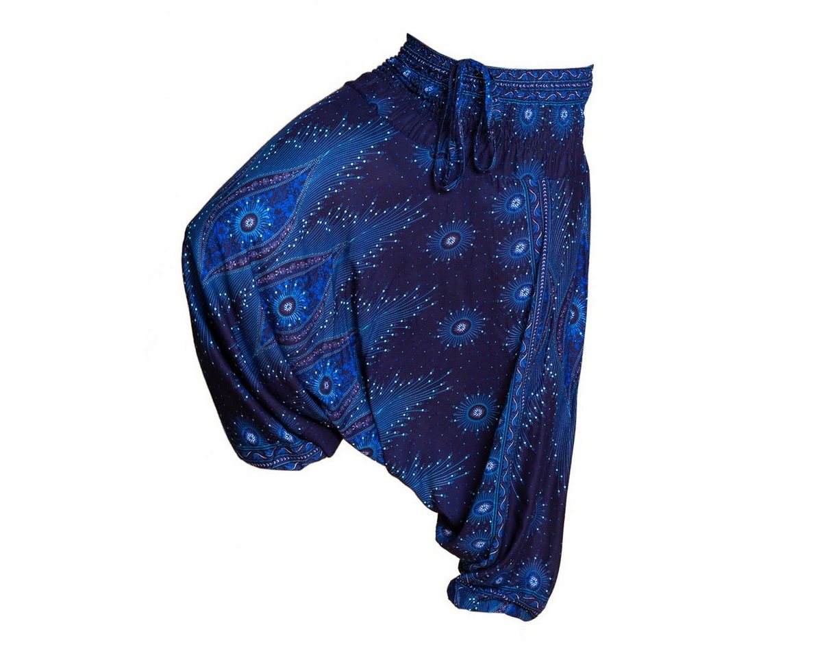 PANASIAM Pumphose Aladinhose Pfauenauge Haremshose aus 100% natürlicher Viskose Pumphose für Damen bequeme Freizeithose Pluderhose von PANASIAM