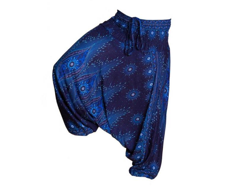 PANASIAM Pumphose Aladinhose Pfauenauge Haremshose aus 100% natürlicher Viskose Pumphose für Damen bequeme Freizeithose Pluderhose von PANASIAM