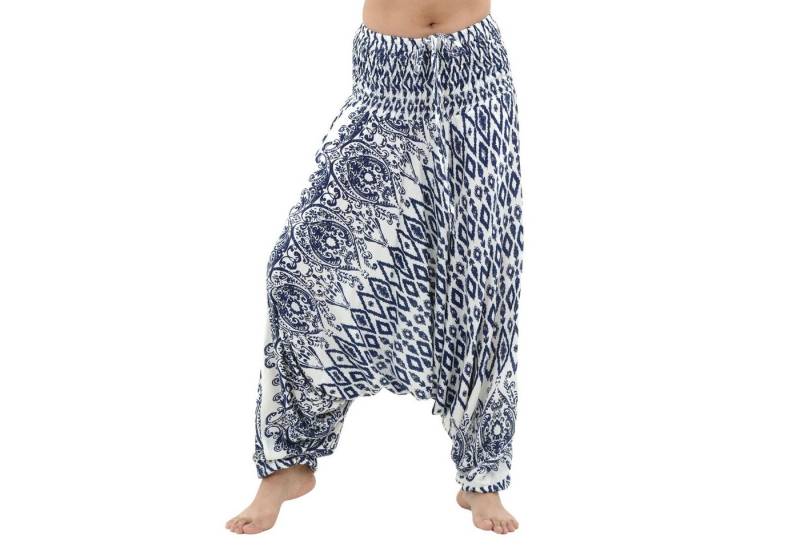 PANASIAM Pumphose Aladinhose aus 100% Viskose weite Sommerhose mit Gummibund Buddha Hose Haremshose loosefit Relaxhose im Lao Tribe Design Pumphose Pluderhose PANASIAM Pumphose Aladinhose aus 100% Viskose weite Sommerhose mit Gummibund Buddha Hose Haremshose loosefit Relaxhose im Lao Tribe Design Pumphose Pluderhose von PANASIAM