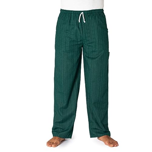 PANASIAM Relax Pants Cotton Lini, DarkGreen, L von PANASIAM