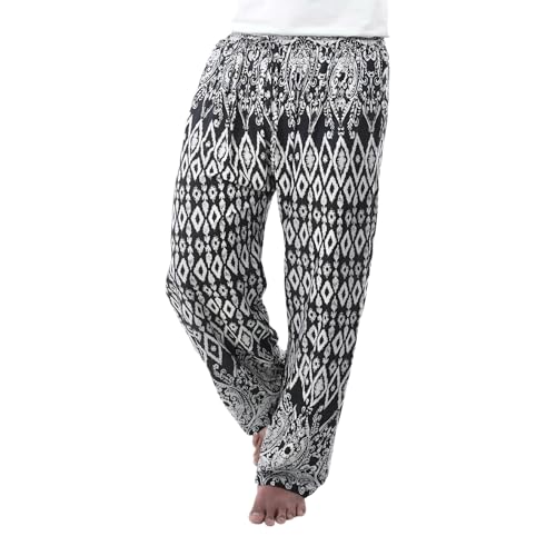 PANASIAM Relax Pants ISAN, Black White, M von PANASIAM