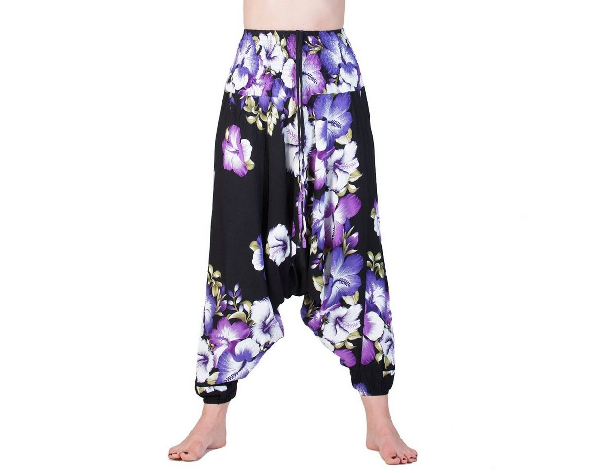 PANASIAM Pumphose Aladinhose Butterfly Haremshose aus 100% natürlicher Viskose Pumphose für Damen bequeme Freizeithose Pluderhose von PANASIAM