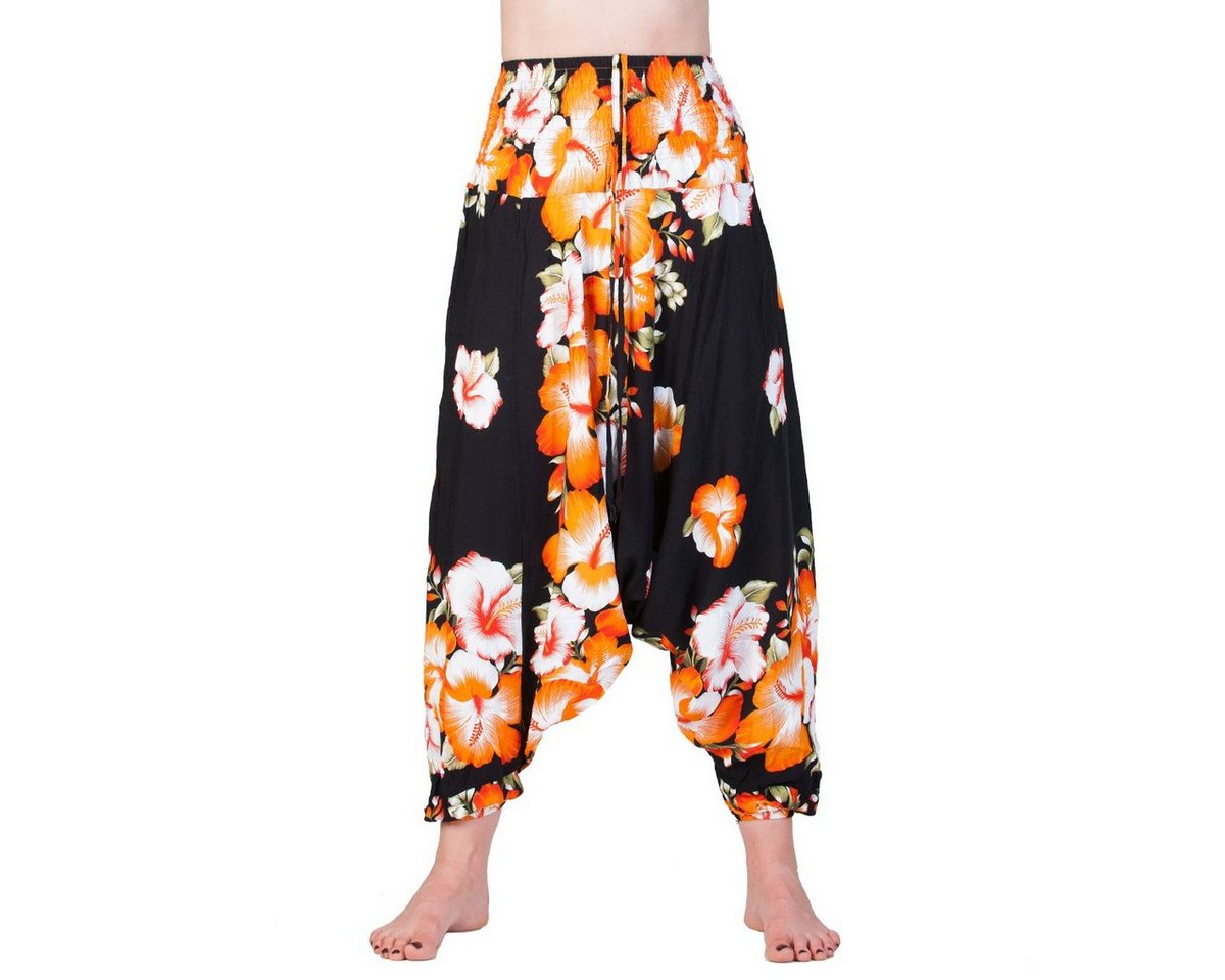 PANASIAM Relaxhose Aladinhose Butterfly Haremshose aus 100% natürlicher Viskose Pumphose für Damen bequeme Freizeithose Pluderhose von PANASIAM