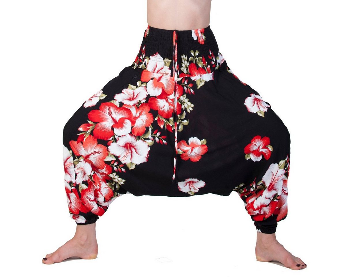 PANASIAM Relaxhose Aladinhose Butterfly Haremshose aus 100% natürlicher Viskose Pumphose für Damen bequeme Freizeithose Pluderhose von PANASIAM