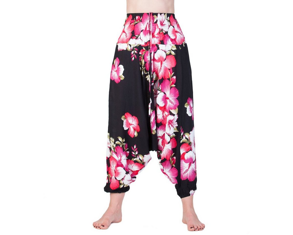 PANASIAM Relaxhose Aladinhose Butterfly Haremshose aus 100% natürlicher Viskose Pumphose für Damen bequeme Freizeithose Pluderhose von PANASIAM