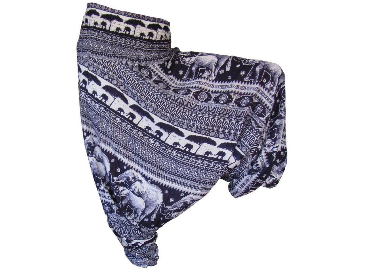 PANASIAM Pumphose Aladinhose Chang Haremshose aus 100% natürlicher Viskose Pumphose auch als Overall tragbar Damen bequeme Freizeithose Pluderhose von PANASIAM