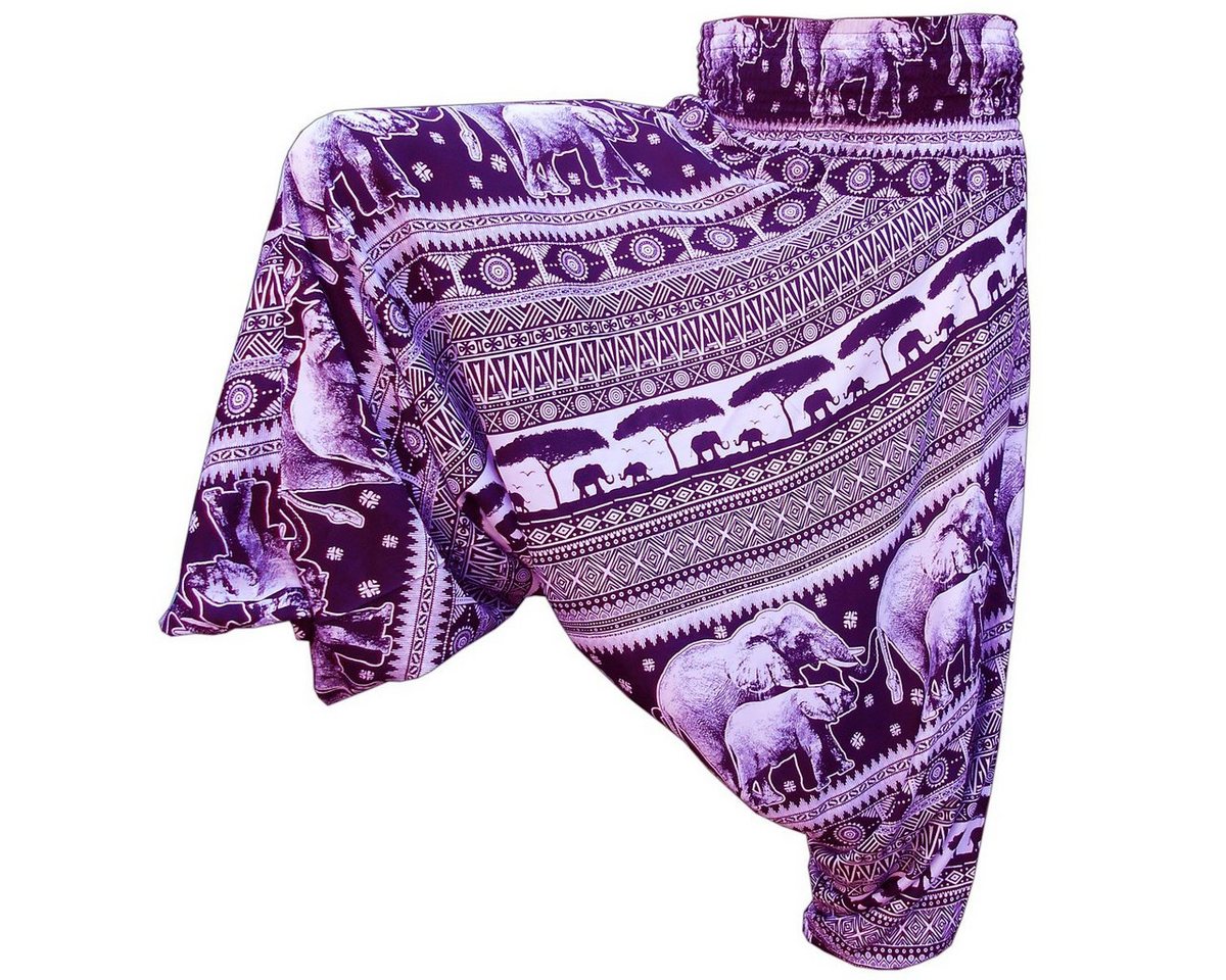 PANASIAM Pumphose Aladinhose Chang Haremshose aus 100% natürlicher Viskose Pumphose auch als Overall tragbar Damen bequeme Freizeithose Pluderhose von PANASIAM