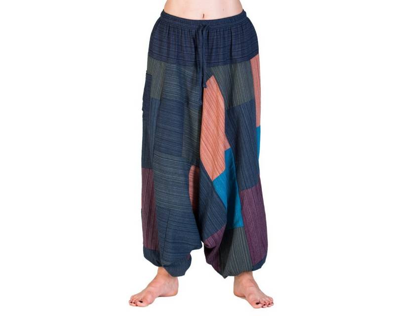 PANASIAM Pumphose Aladinhose Lini Haremshose aus 100% Baumwolle grob gewebt Pumphose für Damen bequeme Freizeithose Pluderhose von PANASIAM