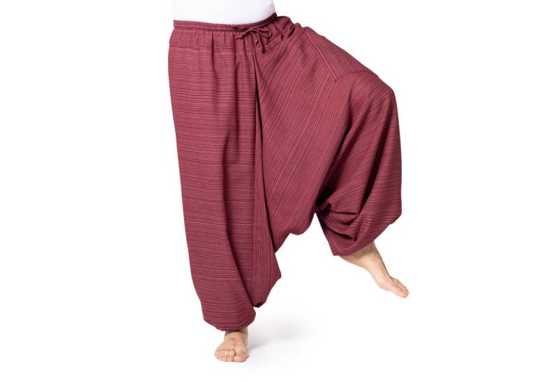 PANASIAM Pumphose Aladinhose Lini Haremshose aus 100% Baumwolle grob gewebt Pumphose für Damen bequeme Freizeithose Pluderhose von PANASIAM