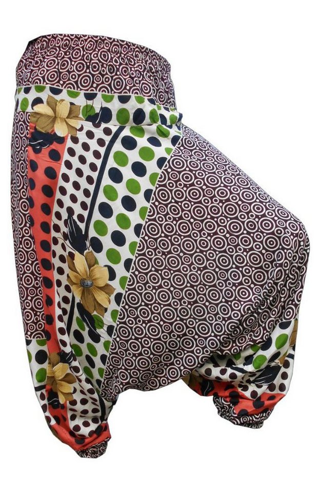 PANASIAM Pumphose Aladinhose Ornament Haremshose aus 100% natürlicher Viskose Pumphose für Damen bequeme Freizeithose Pluderhose von PANASIAM