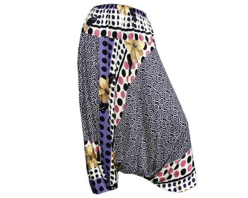 PANASIAM Pumphose Aladinhose Ornament Haremshose aus 100% natürlicher Viskose Pumphose für Damen bequeme Freizeithose Pluderhose von PANASIAM