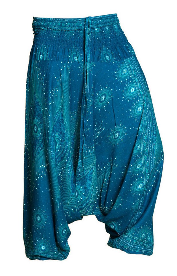 PANASIAM Pumphose Aladinhose Pfauenauge Haremshose aus 100% natürlicher Viskose Pumphose für Damen bequeme Freizeithose Pluderhose von PANASIAM