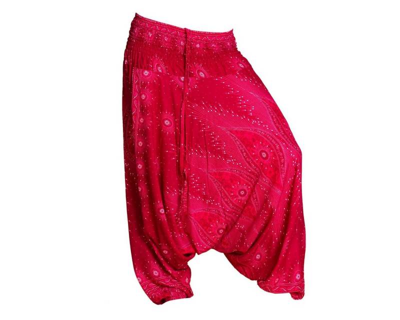 PANASIAM Pumphose Aladinhose Pfauenauge Haremshose aus 100% natürlicher Viskose Pumphose für Damen bequeme Freizeithose Pluderhose von PANASIAM