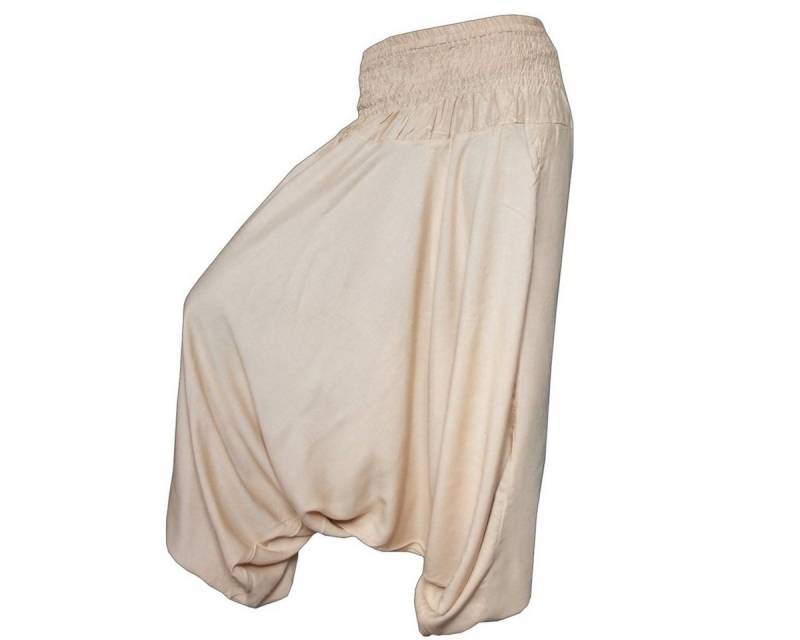 PANASIAM Pumphose Aladinhose einfarbig Haremshose aus 100% natürlicher Viskose Pumphose für Damen bequeme Freizeithose Pluderhose von PANASIAM