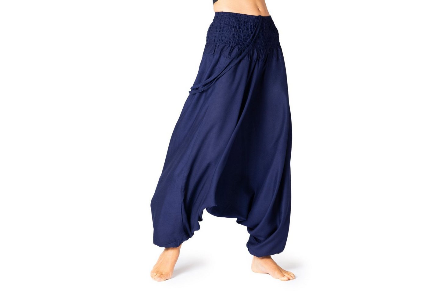 PANASIAM Pumphose Aladinhose einfarbig Haremshose aus 100% natürlicher Viskose Pumphose für Damen bequeme Freizeithose Pluderhose von PANASIAM