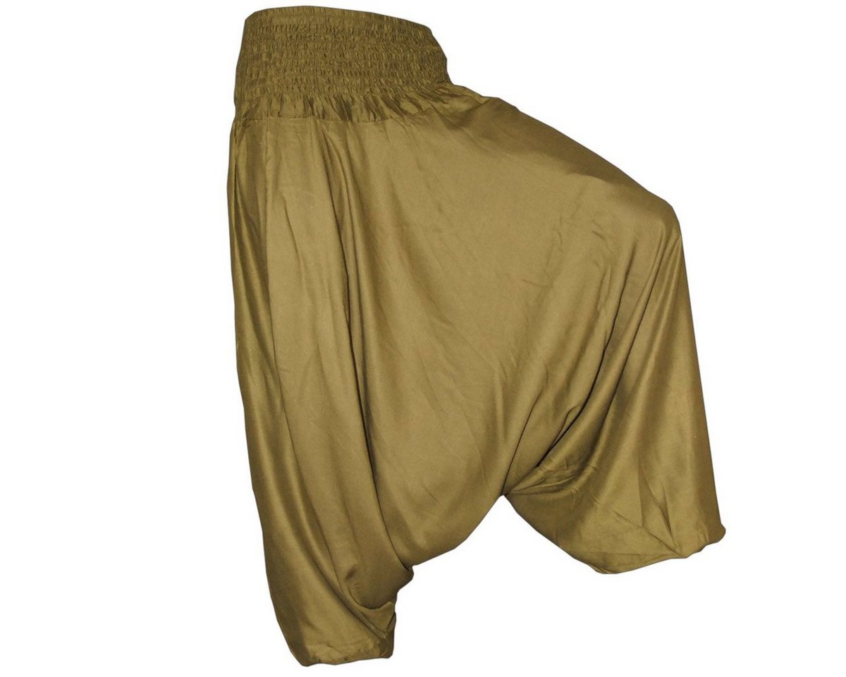PANASIAM Pumphose Aladinhose einfarbig Haremshose aus 100% natürlicher Viskose Pumphose für Damen bequeme Freizeithose Pluderhose von PANASIAM
