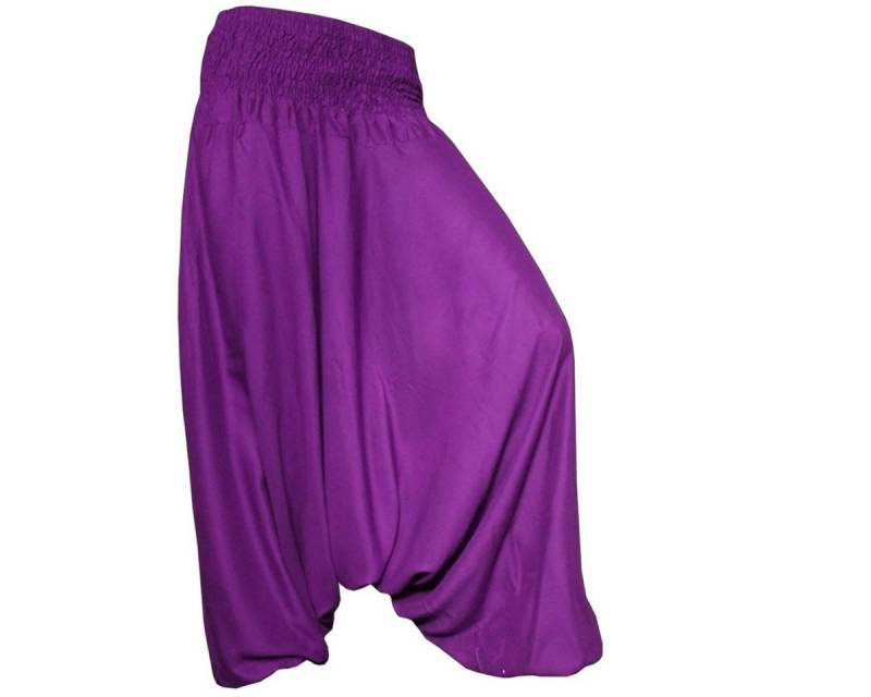 PANASIAM Pumphose Aladinhose einfarbig Haremshose aus 100% natürlicher Viskose Pumphose für Damen bequeme Freizeithose Pluderhose von PANASIAM