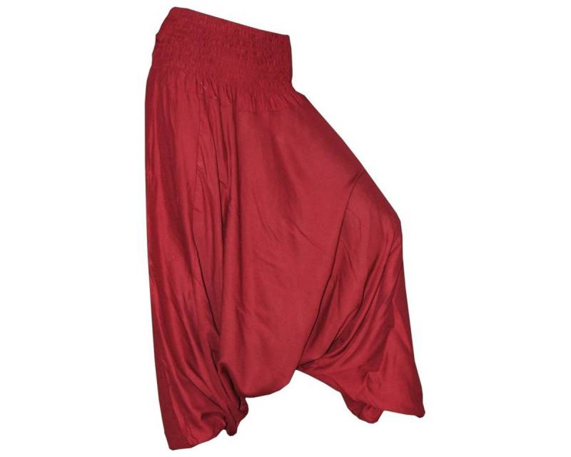 PANASIAM Pumphose Aladinhose einfarbig Haremshose aus 100% natürlicher Viskose Pumphose für Damen bequeme Freizeithose Pluderhose von PANASIAM