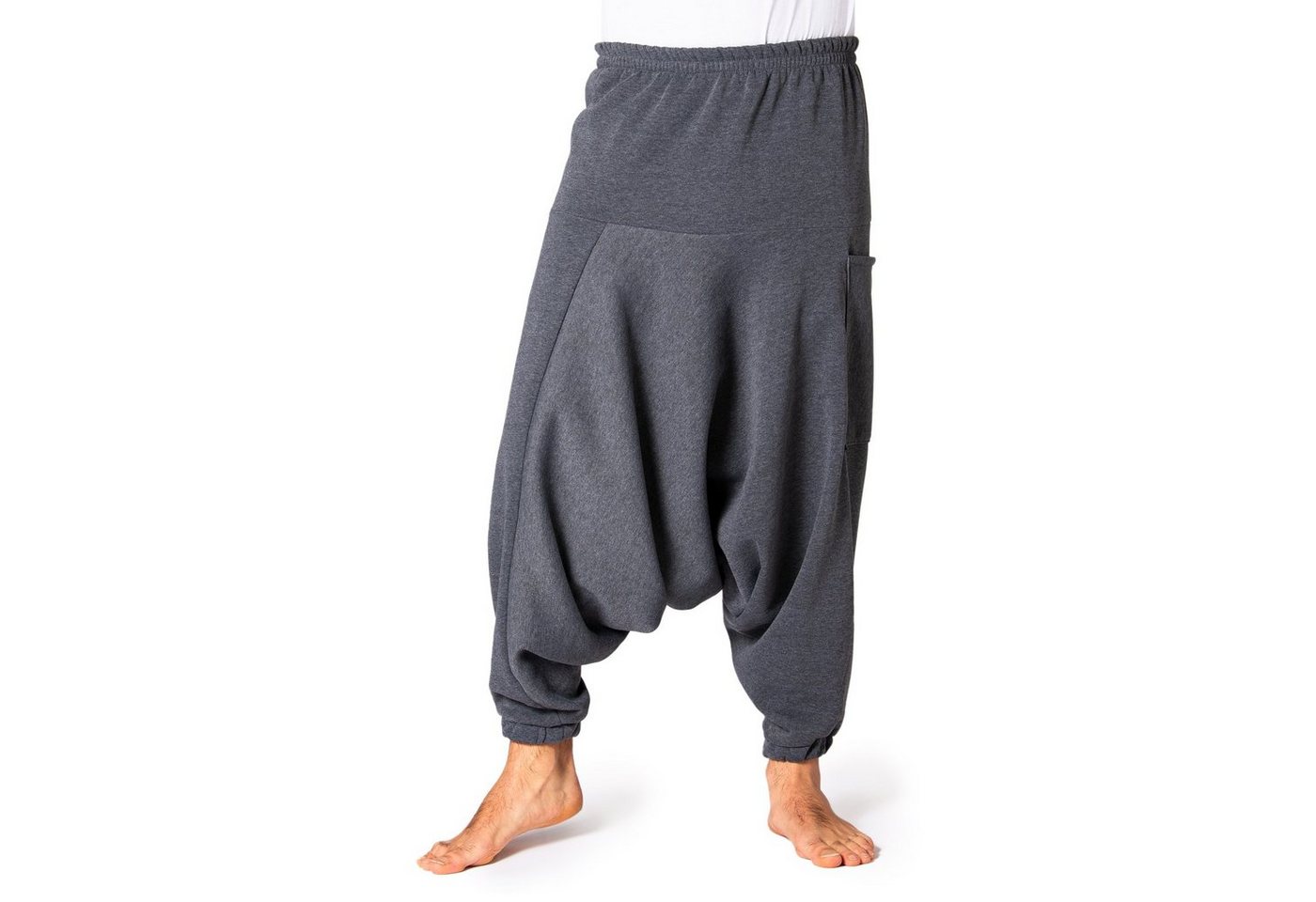 PANASIAM Relaxhose Aladinhose als bequeme Chillhose aus Jogginghosen-Stoff für Herbst und Winter warm gefütterte Baumwollhose fürs Sofa oder Homeoffice von PANASIAM