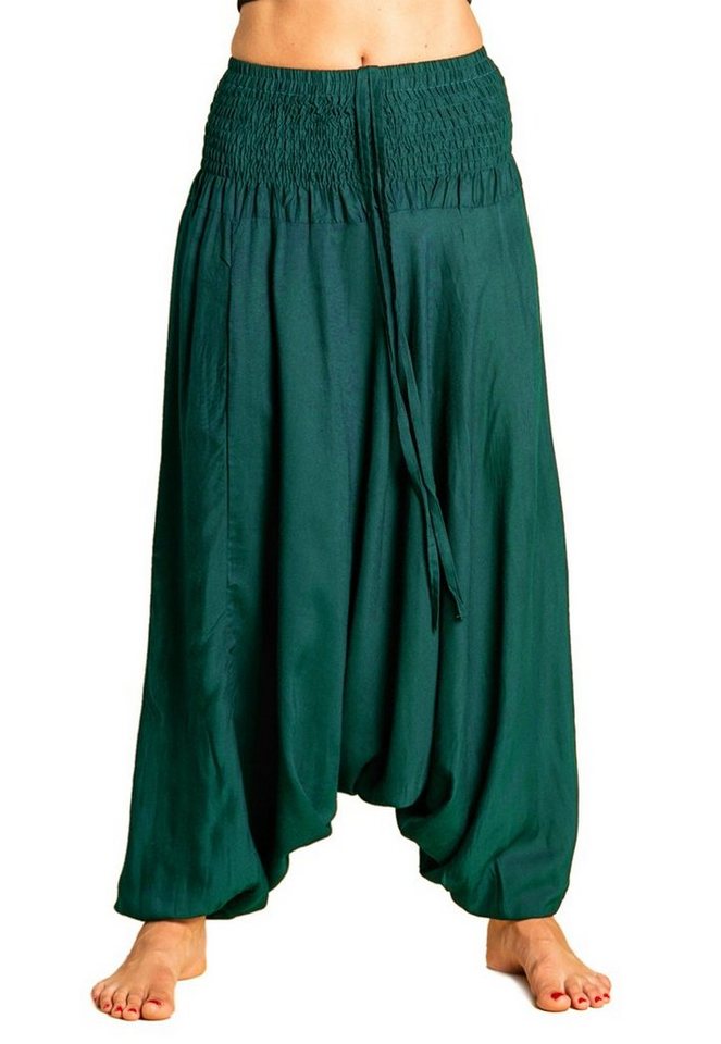 PANASIAM Pumphose Aladinhose einfarbig Haremshose aus 100% natürlicher Viskose Pumphose für Damen bequeme Freizeithose Pluderhose von PANASIAM