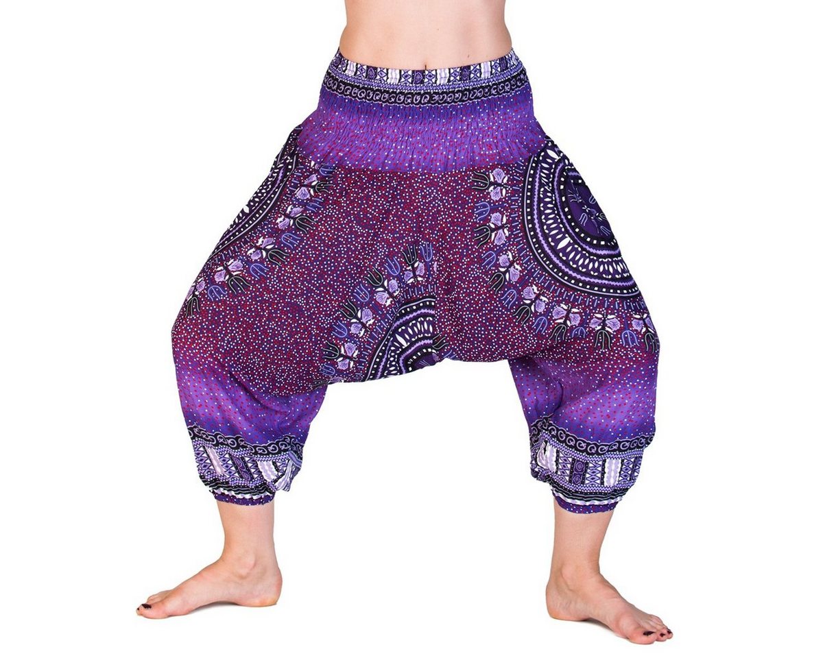 PANASIAM Relaxhose Aladinhose für Kinder oder als 3/4-Hose Pumphose Freizeithose Haremshose als Caprihose aus hochwertiger natürlicher Viskose von PANASIAM