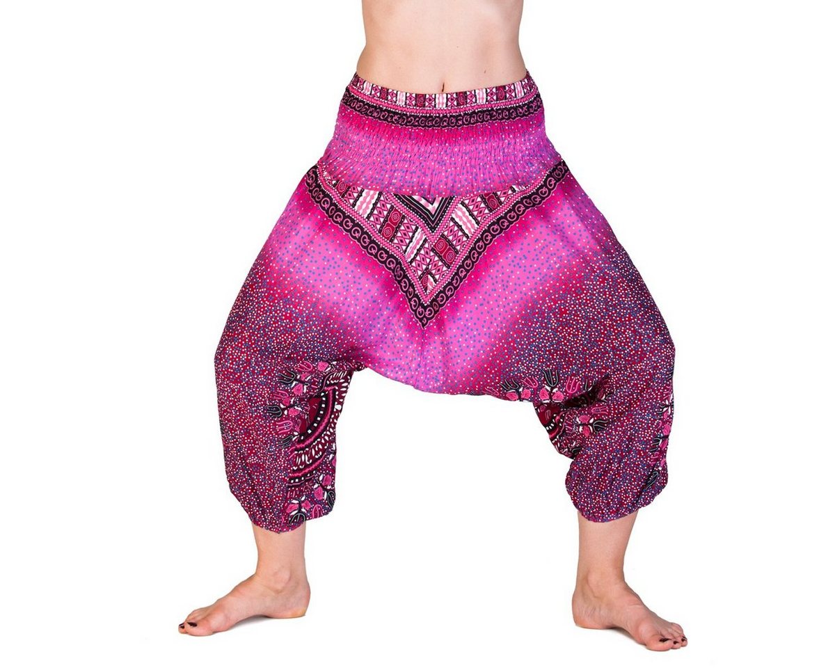 PANASIAM Relaxhose Aladinhose für Kinder oder als 3/4-Hose Pumphose Freizeithose Haremshose als Caprihose aus hochwertiger natürlicher Viskose von PANASIAM