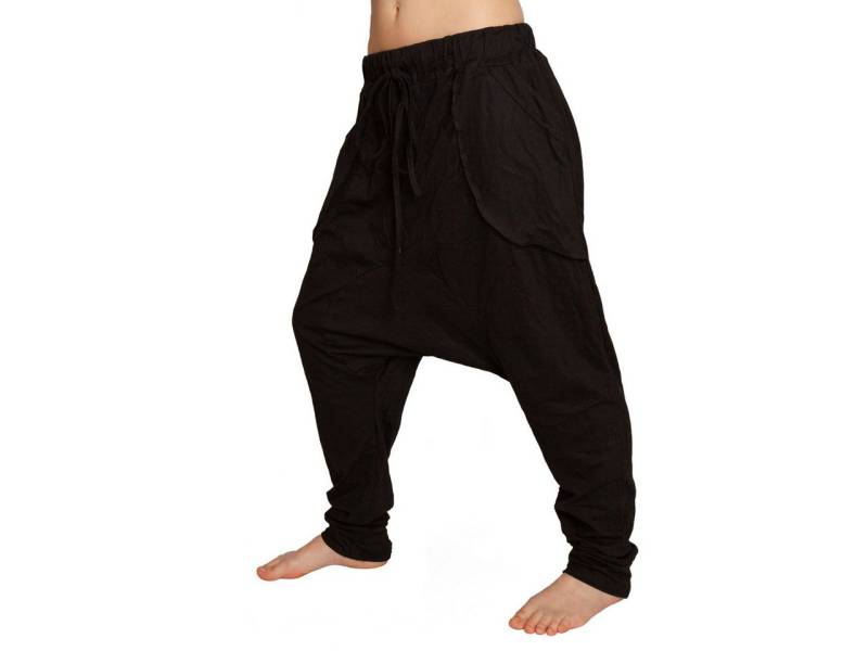 PANASIAM Wellnesshose Chillhose im Aladin Style Sommerhose aus 100% weicher jersey Baumwolle bequeme Freizeithose mit Gummibund Haremshose Unisex von PANASIAM