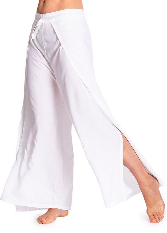 PANASIAM Palazzohose Sunshine Pants Wickelhose einfarbig – natürliche Viskose Palazzohose langer Boho Hosenrock Haremshose Pareo Hose von PANASIAM