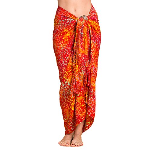 PANASIAM Sarong B001 Orange tones, XL von PANASIAM