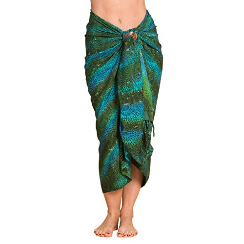 PANASIAM Sarong B006 Green blue, L von PANASIAM