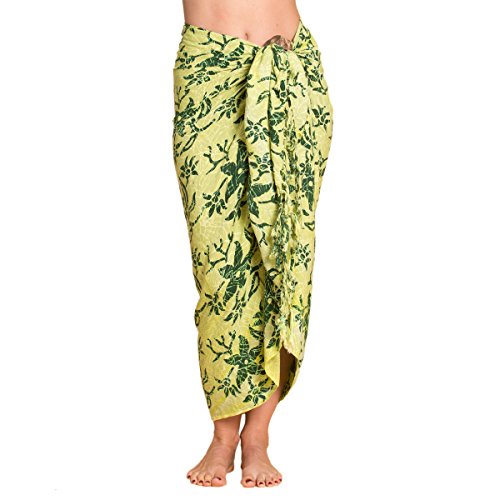 PANASIAM Sarong B007 light green, L von PANASIAM