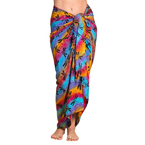 PANASIAM Sarong B011 dragonfly multicolor, L von PANASIAM