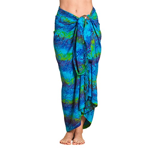 PANASIAM Sarong B012 Blue green, L von PANASIAM