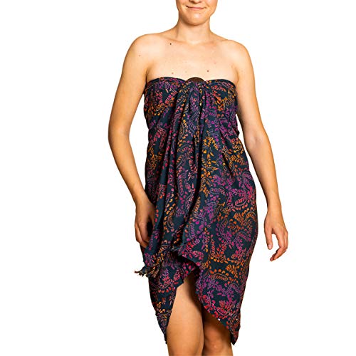 PANASIAM Sarong B022 Fern indigo, L von PANASIAM