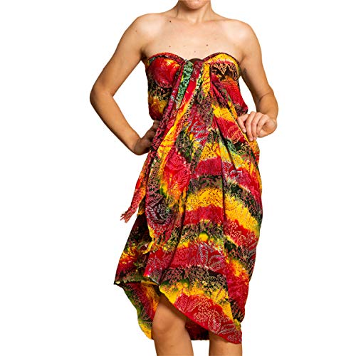 PANASIAM Sarong B023 Dreamy leafs, L von PANASIAM