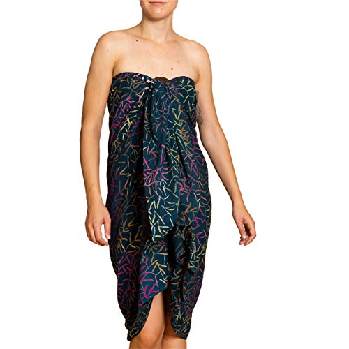 PANASIAM Sarong B025 Petrol bamboo, L von PANASIAM
