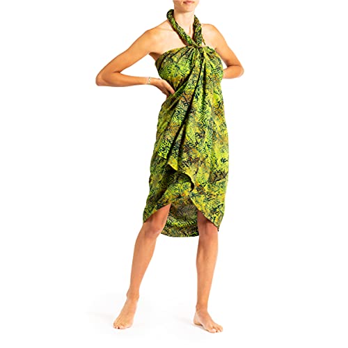 PANASIAM Sarong B205 green fern, L von PANASIAM