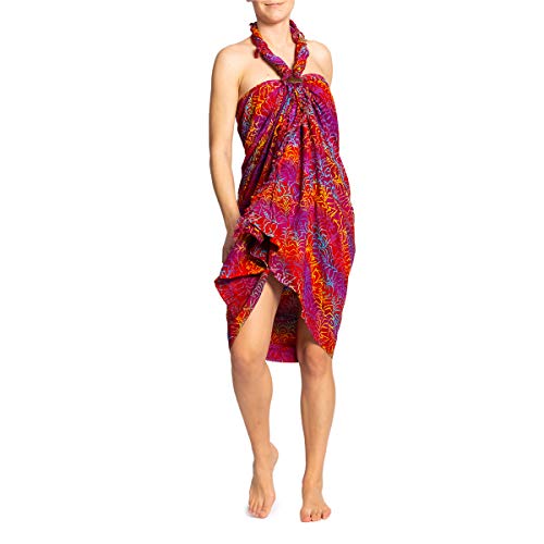 PANASIAM Sarong B502 redtone, L von PANASIAM