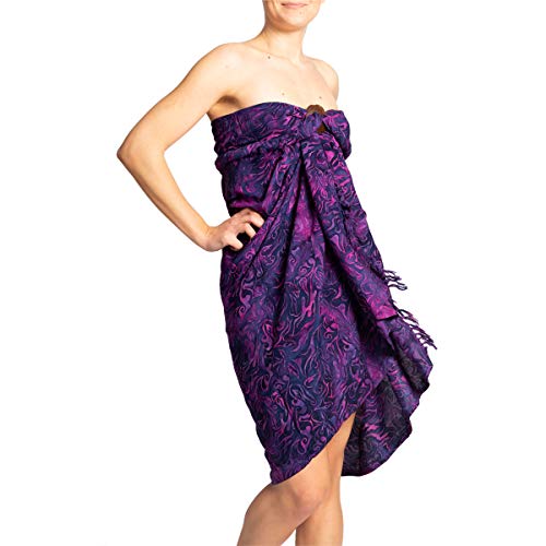 PANASIAM Sarong B601 purple, L von PANASIAM